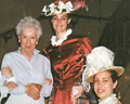 Ladies standing on the Verchères stairs - Anne Géry Inc. - Château Frontenac - Guided Tours from 1993 to 2011